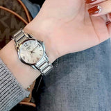 Tissot T Wave Mother of Pearl Dial Two Tone Steel Strap Watch For Women - T023.210.11.117.00