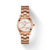 Tissot T Wave T Lady Mother of Pearl Dial Rose Gold Steel Strap Watch For Women - T112.210.33.111.00