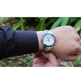 Tissot V8 Quartz T Sport Chronograph White Dial Silver Steel Strap Watch For Men - T106.417.11.031.00
