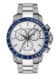 Tissot V8 Quartz T Sport Chronograph White Dial Silver Steel Strap Watch For Men - T106.417.11.031.00