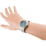 Tommy Hilfiger Ari Diamonds Blue Dial Silver Steel Strap Watch for Women - 1781976