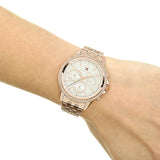 Tommy Hilfiger Ari Diamonds Silver Dial Rose Gold Steel Strap Watch for Women - 1781978