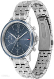 Tommy Hilfiger Casual Quartz Blue Dial Silver Steel Strap Watch For Women - 1782188