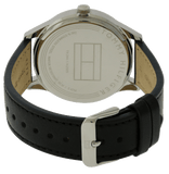 Tommy Hilfiger Damon Multifunction Black Dial Black Leather Strap Watch for Men - 1791417