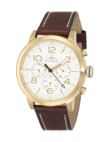 Tommy Hilfiger Jake Quartz White Dial Brown Leather Strap Watch for Men - 1791231