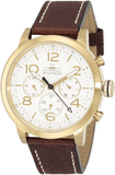 Tommy Hilfiger Jake Quartz White Dial Brown Leather Strap Watch for Men - 1791231