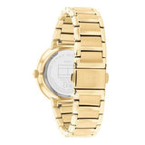 Tommy Hilfiger Joy Analog Gold Dial Gold Steel Strap Watch For Women - 1782536
