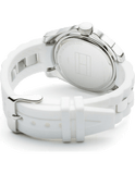 Tommy Hilfiger K2 White Dial White Rubber Strap Watch for Women - 1781306