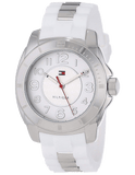 Tommy Hilfiger K2 White Dial White Rubber Strap Watch for Women - 1781306