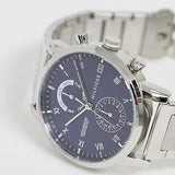 Tommy Hilfiger Kane Blue Dial Silver Steel Strap Watch for Men - 1710401