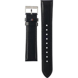 Tommy Hilfiger Lexor Silver Dial Black Leather Strap Watch For Men - 1791489