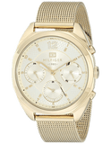 Tommy Hilfiger Mia Gold Dial Gold Mesh Bracelet Watch for Women - 1781488
