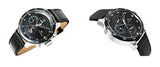 Tommy Hilfiger Trent Chronograph Quartz Black Dial Black Leather Strap Watch For Men - 1791810