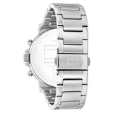Tommy Hilfiger Tyson Chronograph Grey Dial Silver Steel Strap Watch For Men - 1710604
