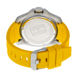 Tommy Hilfiger Windsurf White Dial Yellow Rubber Strap Watch for Men - 1791115