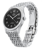 Tudor 1926 Automatic Black Dial Silver Steel Strap Watch for Men - M91650-0002