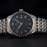 Tudor 1926 Automatic Black Dial Two Tone Steel Strap Watch for Men - M91651-0003