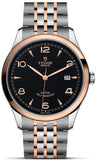 Tudor 1926 Automatic Black Dial Two Tone Steel Strap Watch for Men - M91651-0003