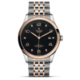Tudor 1926 Automatic Diamonds Black Dial Two Tone Steel Strap Watch for Men - M91651-0004