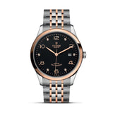 Tudor 1926 Automatic Diamonds Black Dial Two Tone Steel Strap Watch for Men - M91651-0004