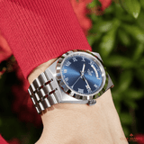 Tudor Royal Automatic Blue Dial Silver Steel Strap Watch for Men - M28600-0005