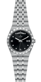 Tudor Royal Automatic Diamonds Black Dial Silver Steel Strap Watch for Men - M28600-0004