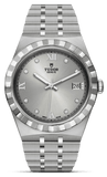 Tudor Royal Day Date Diamonds Automatic Silver Dial Silver Steel Strap Watch for Men - M28600-0002