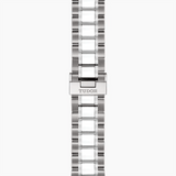 Tudor Style Automatic Black Dial Silver Steel Strap Watch for Men - M12710-0003