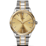 Tudor Style Automatic Gold Dial Two Tone Steel Strap Watch for Men - M12713-0001