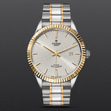 Tudor Style Automatic Silver Dial Two Tone Steel Strap Watch for Men - M12713-0003