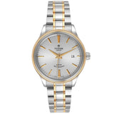 Tudor Style Automatic Silver Dial Two Tone Steel Strap Watch for Men - M12713-0003