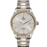 Tudor Style Automatic Silver Dial Two Tone Steel Strap Watch for Men - M12713-0003