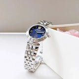 Versace Daphnis Analog Blue Dial Silver Steel Strap Watch for Women - VEOCA0124