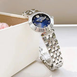 Versace Daphnis Analog Blue Dial Silver Steel Strap Watch for Women - VEOCA0124