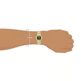 Versace Daphnis Quartz Green Dial Two Tone Steel Strap Watch for Women - VEOCA0424