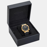 Versace Greca Logo Diver Quartz Black Dial Black Rubber Strap Watch for Men - VE8G00324