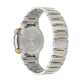 Versace Greca Logo Diver Quartz Black Dial Two Tone Steel Strap Watch for Men - VE8G00424