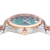 Versace Hellenyium Quartz Green Dial Two Tone Steel Strap Watch for Women - VE2S00422