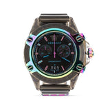Versace Icon Active Chronograph Black Dial Grey Silicone Strap Watch for Men - VEZ701022