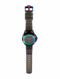 Versace Icon Active Chronograph Black Dial Grey Silicone Strap Watch for Men - VEZ701022