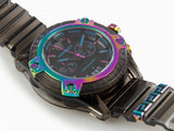 Versace Icon Active Chronograph Black Dial Grey Silicone Strap Watch for Men - VEZ701022