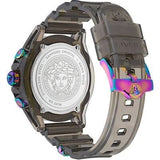 Versace Icon Active Chronograph Black Dial Grey Silicone Strap Watch for Men - VEZ701022