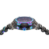 Versace Icon Active Chronograph Black Dial Grey Silicone Strap Watch for Men - VEZ701022