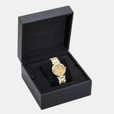 Versace Reve Analog Gold Dial Two Tone Steel Strap Watch for Women - VE8B00324