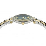 Versace Reve Analog Green Dial Two Tone Steel Strap Watch for Women - VE8B00524