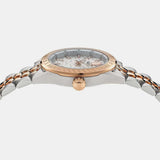 Versace V-Code Analog White Dial Two Tone Steel Strap Watch for Women - VE8I00624