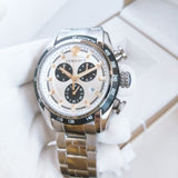 Versace V-Ray Chronograph Silver Dial Silver Steel Strap Watch For Men - VE2I00321