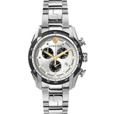 Versace V-Ray Chronograph Silver Dial Silver Steel Strap Watch For Men - VE2I00321